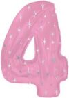 CTI Jumbo Number 4 Pink Sparkle 38in Balloon Party Supplies Decorations Ideas Novelty Gift 433304