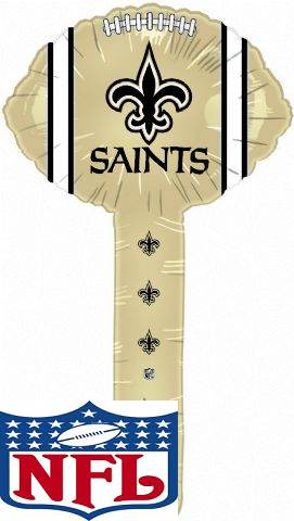 New Orleans Saints Air Fill Hammer Balloon Party Supplies Decorations Ideas Novelty Gift
