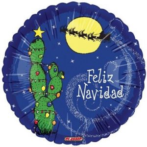 Feliz Navidad Cactus Standard Balloon Party Supplies Decorations Ideas Novelty Gift