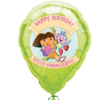 Dora The Explorer DIY Personalise Standard Balloon Party Supplies Decorations Ideas Novelty Gift