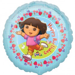 Dora The Explorer Happy Birthday Standard Balloon Party Supplies Decorations Ideas Novelty Gift