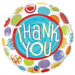Thank You Dots Standard Balloon Party Supplies Decorations Ideas Novelty Gift