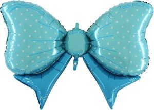 Blue Bow Large Shape Balloon Party Supplies Decorations Ideas Novelty Gift
