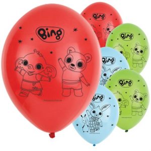 6pcs Bing Latex Balloons Party Supplies Decorations Ideas Novelty Gift