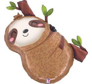 Cute Sloth 28in Shape Balloon Party Supplies Decorations Ideas Novelty Gift