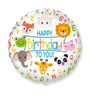 Cute Animal Characters 18in Balloon Party Supplies Decorations Ideas Novelty Gift 401609