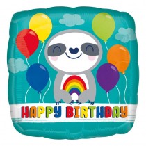 Happy Birthday Sloth Standard Balloon Party Supplies Decorations Ideas Novelty Gift