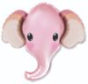 Pink Elephant Head 39in Shape Balloon Party Supplies Decorations Ideas Novelty Gift 901805P