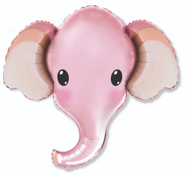 Pink Elephant Head 39in Shape Balloon Party Supplies Decorations Ideas Novelty Gift 901805P