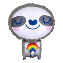 Sloth Holding Rainbow Junior Shape Balloon Party Supplies Decorations Ideas Novelty Gift