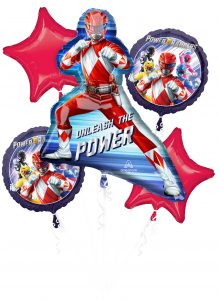Power Rangers 5-Balloon Bouquet Party Supplies Decorations Ideas Novelty Gift 42717
