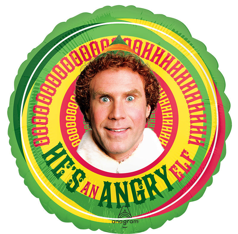 Buddy Angry Elf The Movie 18in Balloon Party Supplies Decorations Ideas Novelty Gift 48970
