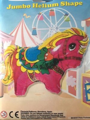 Pink Circus Cute Pony Supershape Balloon Party Supplies Decorations Ideas Novelty Gift
