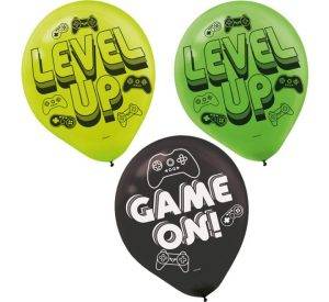 6 Pcs Level Up Latex Balloons Party Supplies Decorations Ideas Novelty Gift