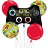 Epic Games Controller 5-Balloon Bouquet Party Supplies Decorations Ideas Novelty Gift 37822