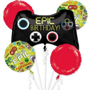 Epic Games Controller Balloon Bouquet Party Supplies Decorations Ideas Novelty Gift