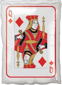 Queen Jack Card 18in Junior Shape Balloon Party Supplies Decorations Ideas Novelty Gift 39704