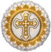 Gold Cross 18in Balloon Party Supplies Decorations Ideas Novelty Gift 16087-18