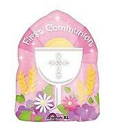 Pink Communion Window Jr Shape Balloon Party Supplies Decorations Ideas Novelty Gift