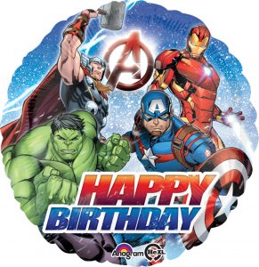 Happy Birthday 18in Avengers Balloon Party Supplies Decorations Ideas Novelty Gift 34656