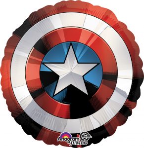 Captain America Marvel Shield 28in Balloon Party Supplies Decorations Ideas Novelty Gift 34841