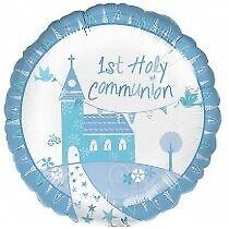 Blue Catholic Church Communion Balloon Party Supplies Decorations Ideas Novelty Gift