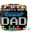 Gamer Dad 18in Balloon Party Supplies Decorations Ideas Novelty Gift 37225