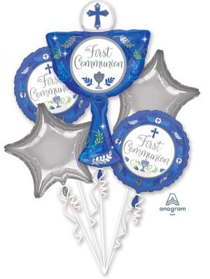 Blue Chalice Balloon Bouquet Party Supplies Decorations Ideas Novelty Gift