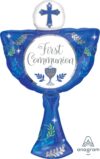 Blue First Communion Chalice 31in Balloon Party Supplies Decorations Ideas Novelty Gift 37614