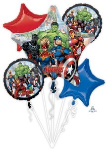 Avengers Powers Unite 5-Balloon Bouquet Party Supplies Decorations Ideas Novelty Gift 40711