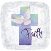 Lilac Cross Faith 18in Balloon Party Supplies Decorations Ideas Novelty Gift 415054