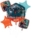 Hyper Scape 5-Balloon Bouquet Party Supplies Decorations Ideas Novelty Gift 42849