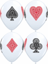 Casino Card Suits 11in Latex Balloons Party Supplies Decorations Ideas Novelty Gift 44800