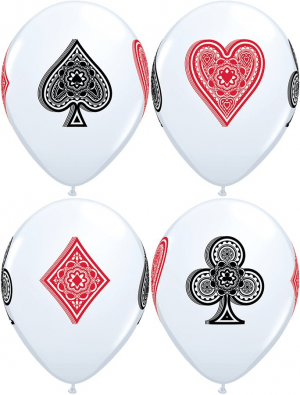 Casino Card Suits Latex Balloons Party Supplies Decorations Ideas Novelty Gift