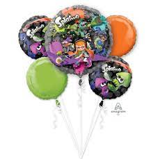 Splatoon Balloon Bouquet Party Supplies Decorations Ideas Novelty Gift