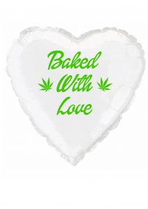 baked with love marijuana balloon Party Supplies Decorations Ideas Novelty Gift