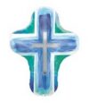 Blue Joyous Cross 28in Shape Balloon Party Supplies Decorations Ideas Novelty Gift 119296