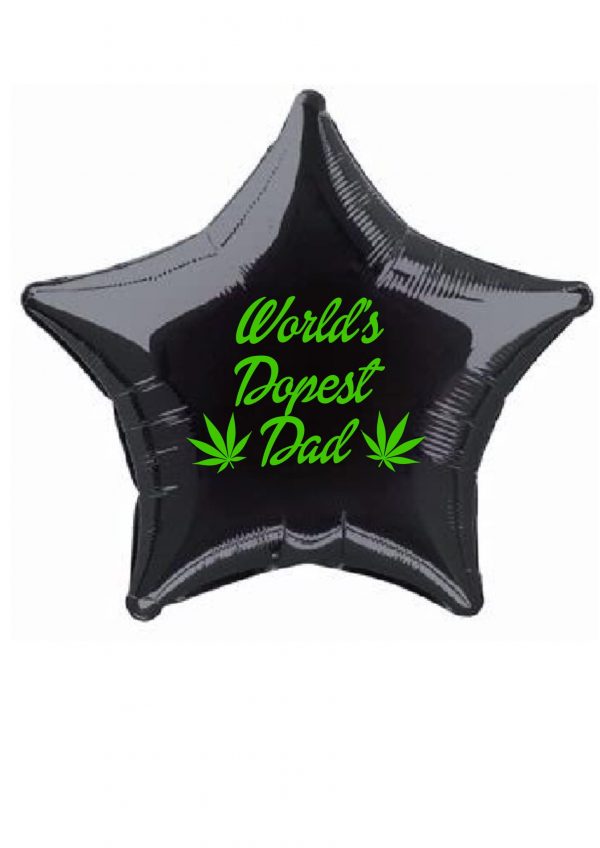 worlds dopest dad balloon Party Supplies Decorations Ideas Novelty Gift