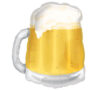 See-Thru Beer Glass 23in Shape Balloon Party Supplies Decorations Ideas Novelty Gift 07259