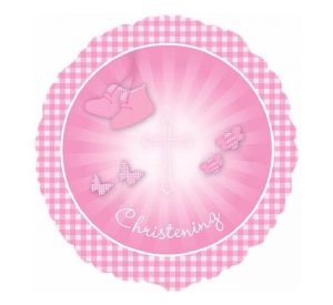 Pink Booties Christening Standard Balloon Party Supplies Decorations Ideas Novelty Gift