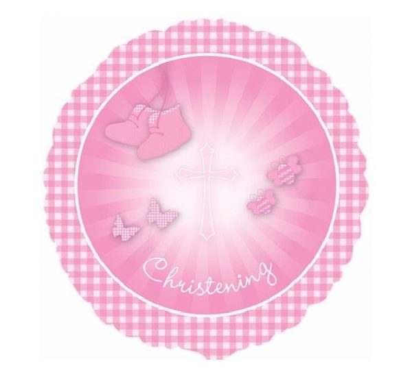 Pink Booties Christening 18in Balloon Party Supplies Decorations Ideas Novelty Gift 29306