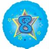 Age 8 Blue Balloon Party Supplies Decorations Ideas Novelty Gift
