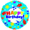Happy Birthday Outer Space 18in Balloon Party Supplies Decorations Ideas Novelty Gift 114109