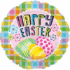 Plaid Eggs Easter 18in Balloon Party Supplies Decorations Ideas Novelty Gift 114176