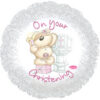 Pink Fizzy Moon Bear Christening 18in Balloon Party Supplies Decorations Ideas Novelty Gift 115671