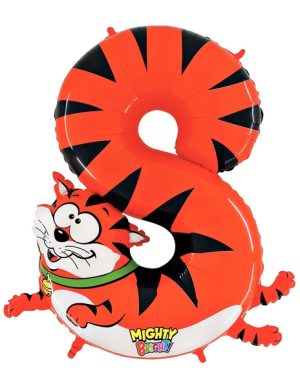 Jumbo Number 8 Cat Balloon Party Supplies Decorations Ideas Novelty Gift