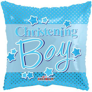 Blue Christening Boy Dots Balloon Party Supplies Decorations Ideas Novelty Gift