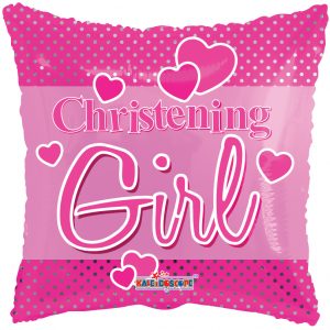 Pink Christening Girl Dots Balloon 15158-18 Party Supplies Decorations Ideas Novelty Gift