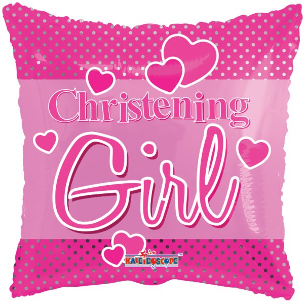 Pink Christening Girl Dots Balloon 15158-18 Party Supplies Decorations Ideas Novelty Gift