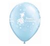 Blue Giraffe Christening 11in Latex Balloons Party Supplies Decorations Ideas Novelty Gift 14778